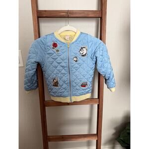 disney, beauty and the beast- tutu couture quilted jacket -- size 5/6